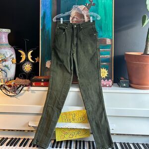 Vintage Steeds Riding Wear Brown Green Jeans Equestrian Horse Size 12